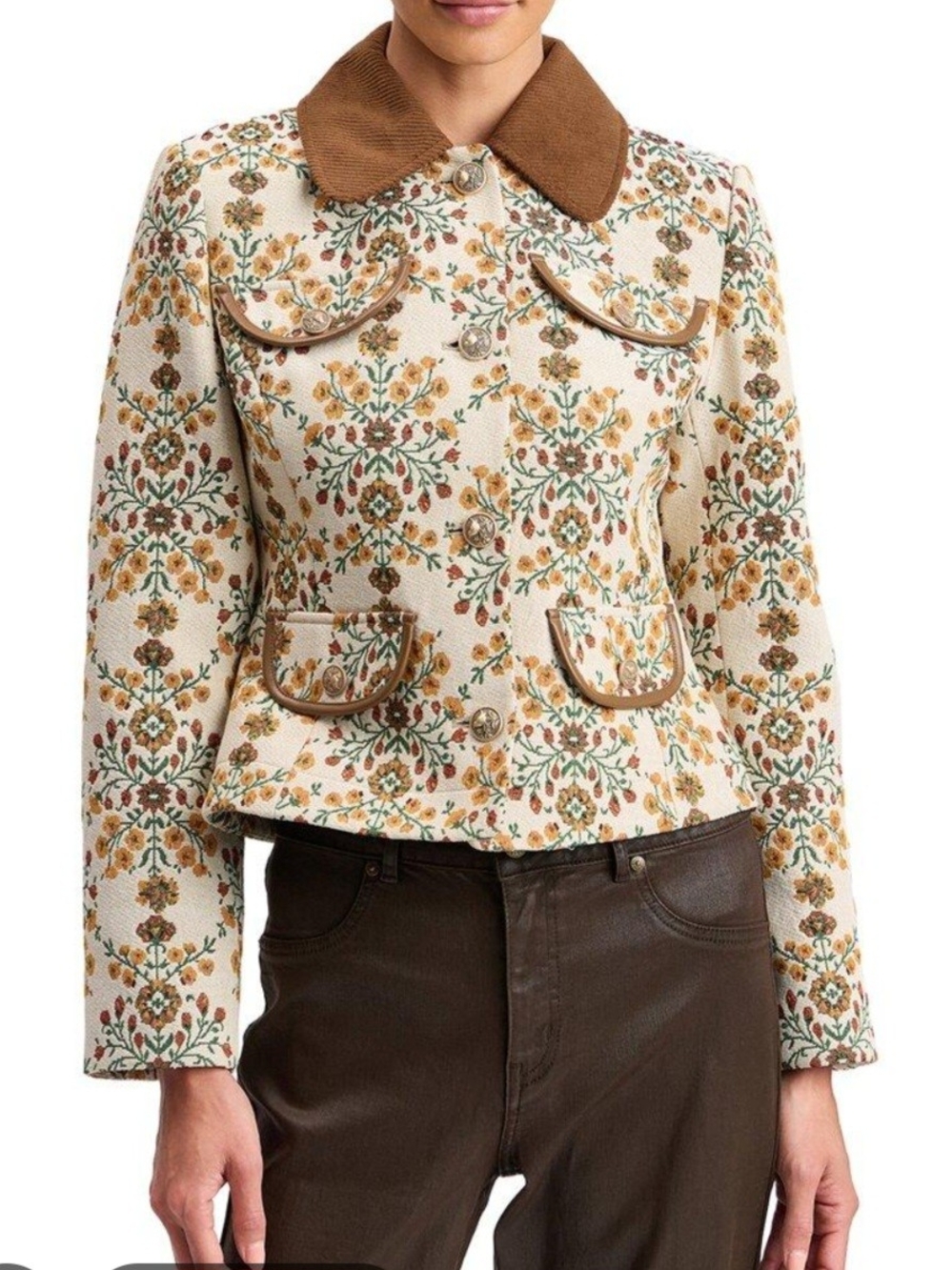 Avec Les Filles Long Slim Four Pocket Jacket, L, NWT